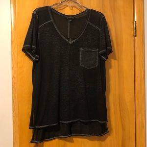 Rock & Republic Dark Gray VNeck Tee Sz XL